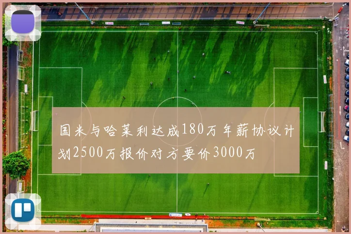 国米与哈莱利达成180万年薪协议计划2500万报价对方要价3000万